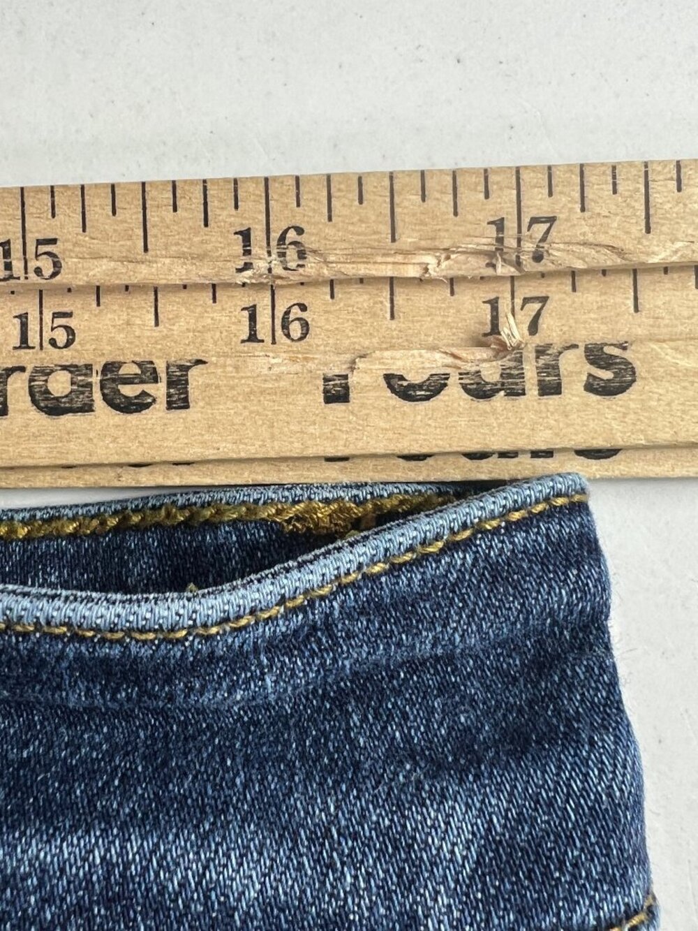 Judy Blue Jeans Women's Plus 34x28* Slim High Rise Blue Distressed Denim Tag 14W - Picture 16 of 16